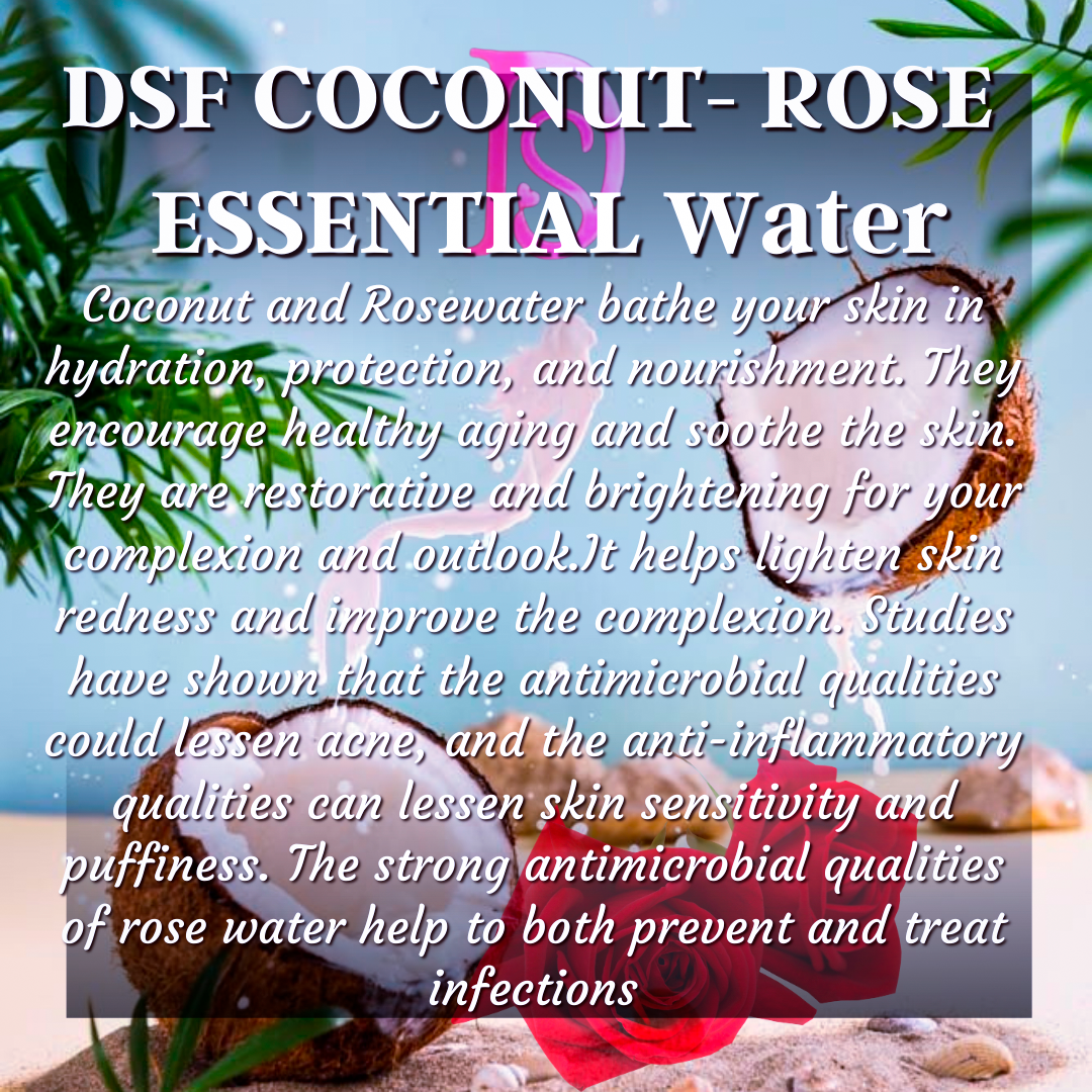 डीएसएफ नारियल गुलाब जल II डीएसएफ नारियल गुलाब आवश्यक जल II डीएसएफ नारियल गुलाब हाइड्रोसोल